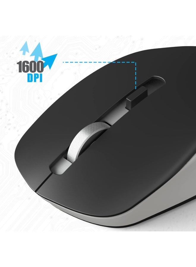 Zebronics Zeb-Companion 500 2.4GHz Wireless Keyboard & Mouse Combo, USB Nano Receiver, Chiclet Keys, Ultra Silent, Power On/Off Switch, Rupee Key, for PC/Mac/Laptop - Image 3